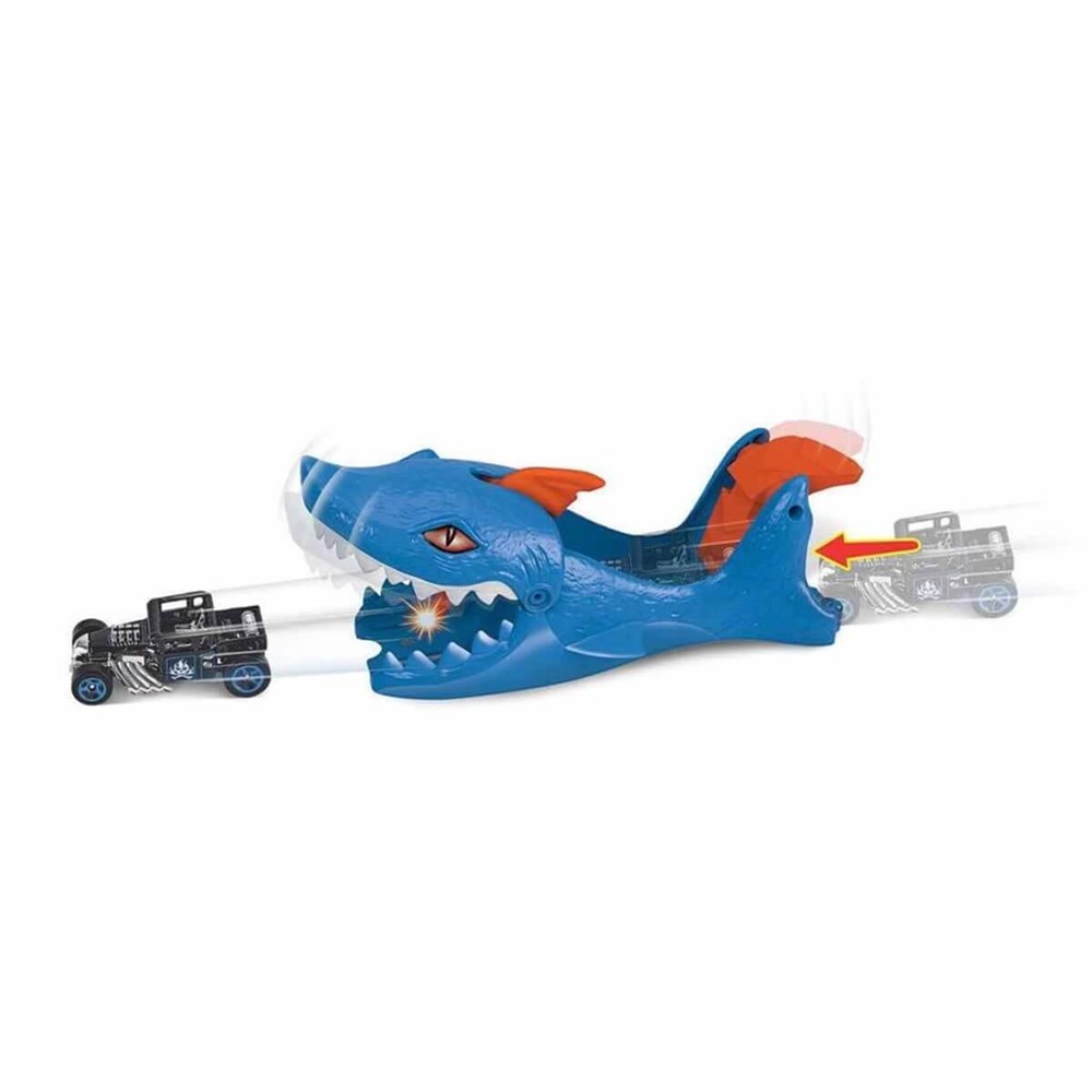 Hot Wheels City Shark Lansator cu masina inclusa, jucarie 4+ ani