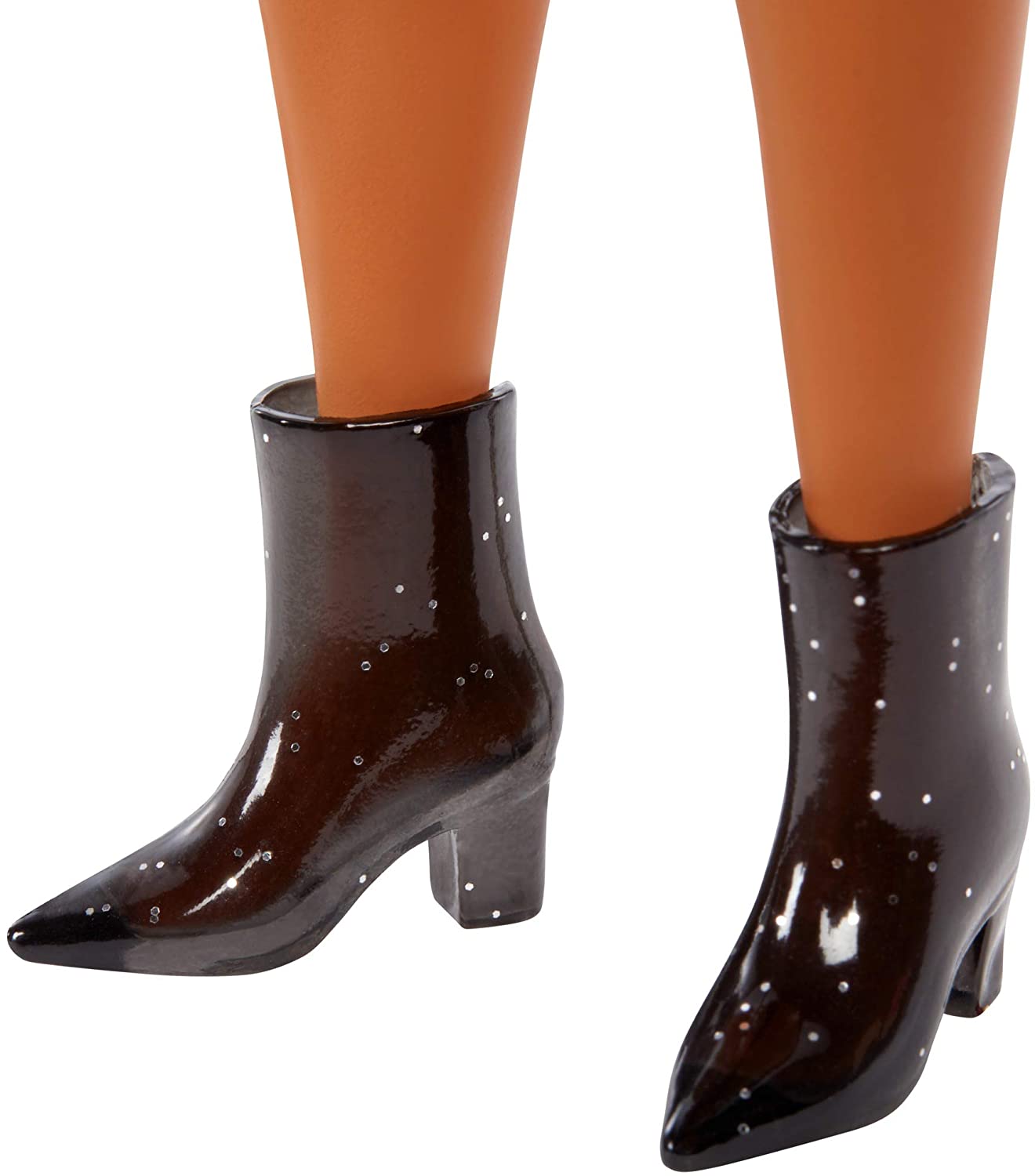 Papusa Barbie Fashionistas cu rochie tip blazer roz in carouri