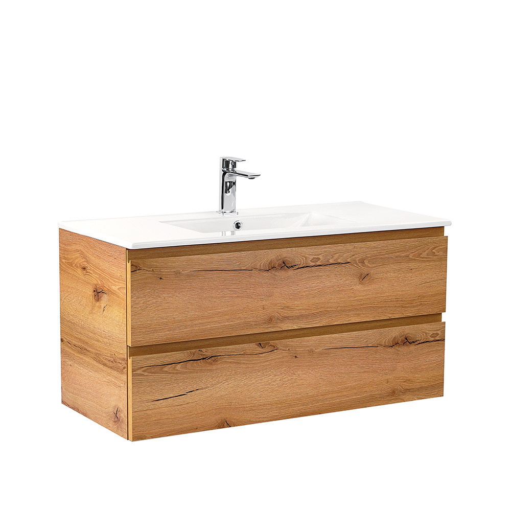 Leziter Masca chiuveta baie Vario Pull 100 cu lavoar, stejar-stejar