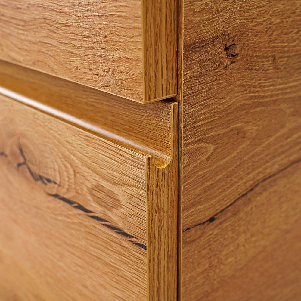 Leziter Masca chiuveta baie Vario Pull 100 cu lavoar, stejar-stejar