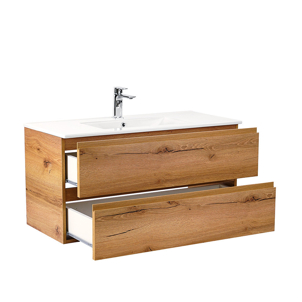 Leziter Masca chiuveta baie Vario Pull 100 cu lavoar, stejar-stejar