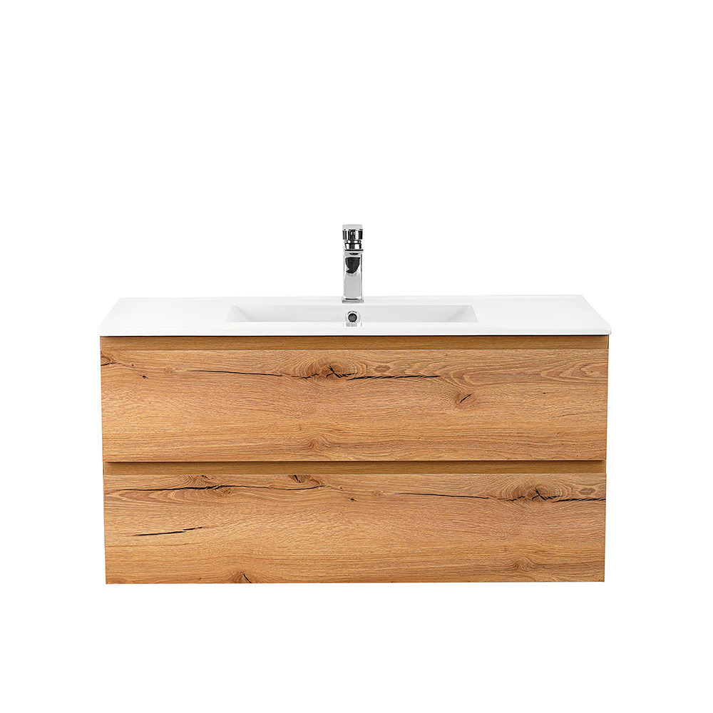 Leziter Masca chiuveta baie Vario Pull 100 cu lavoar, stejar-stejar