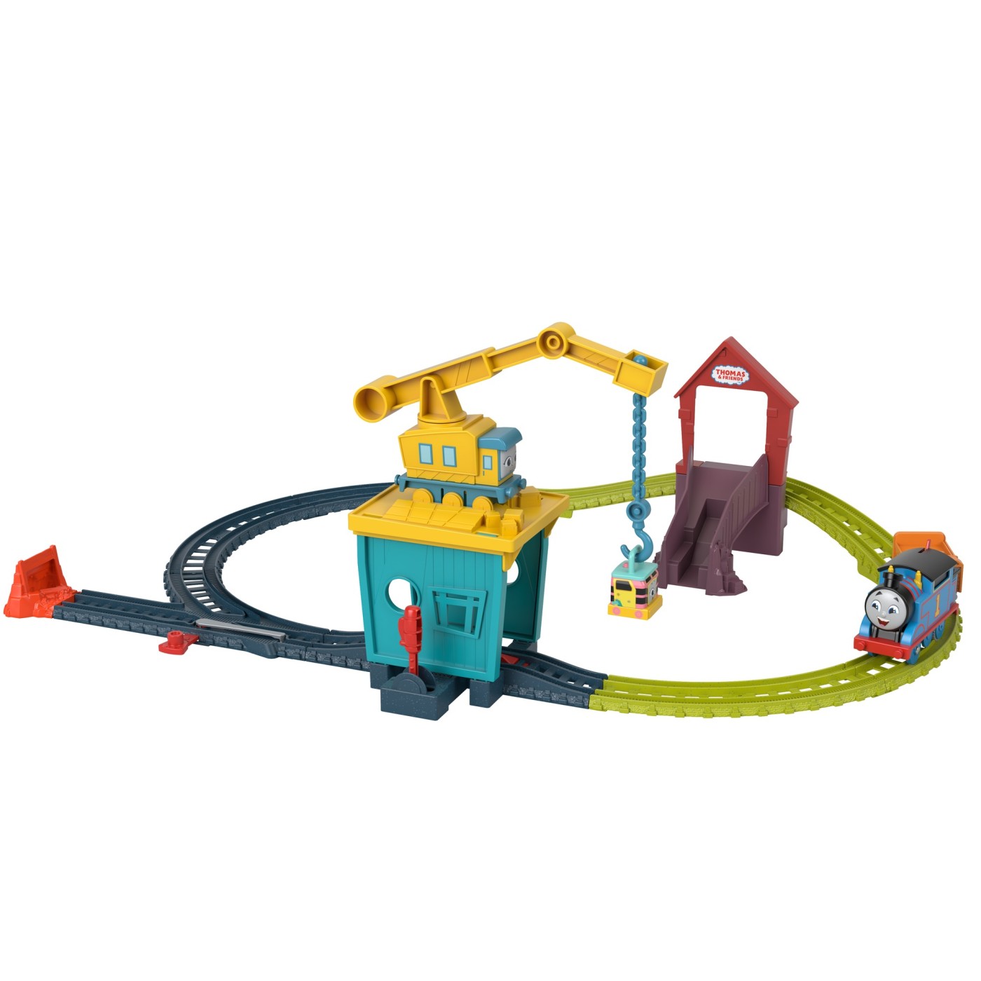 Set de joaca motorizat Thomas cu Carly si Sandy, 3+ ani