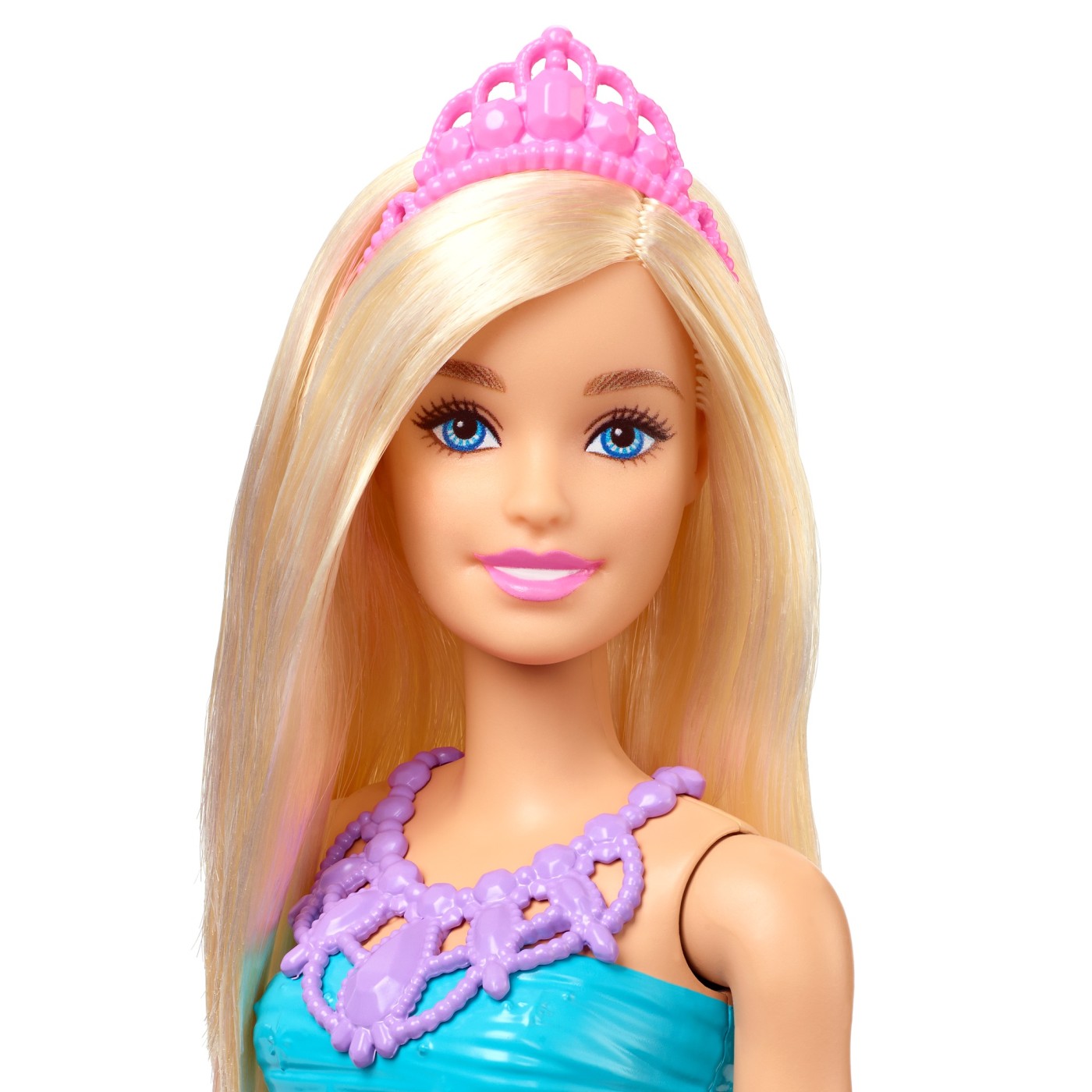 Păpușă Barbie Prințesă Blondă cu Tiară și Rochie Strălucitoare