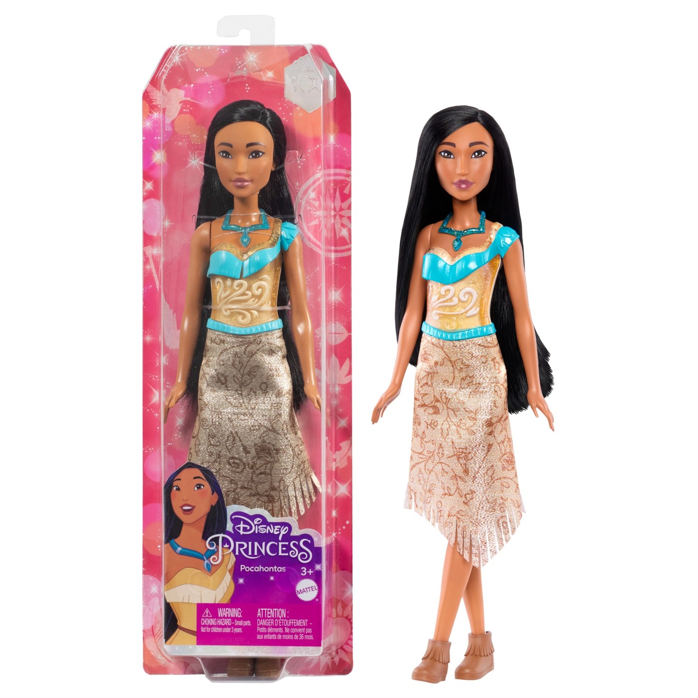 Papusa Disney Princess Pocahontas articulata, cu accesorii