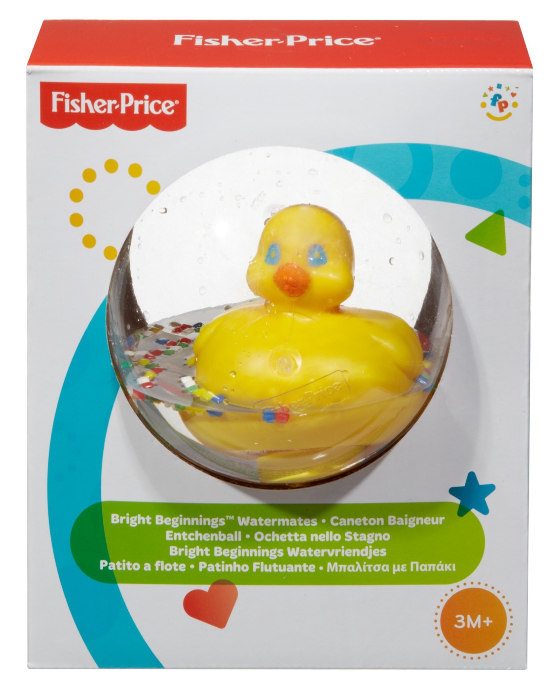 Minge transparentă cu rățușcă plutitoare Fisher-Price pentru bebeluși