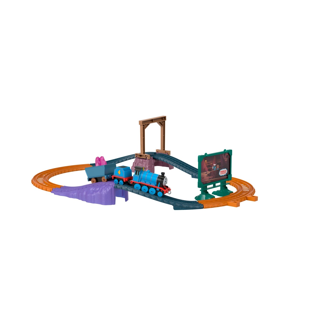 THOMAS SET DE JOACA CU LOCOMOTIVA PUSH ALONG GORDON SI ACCESORII