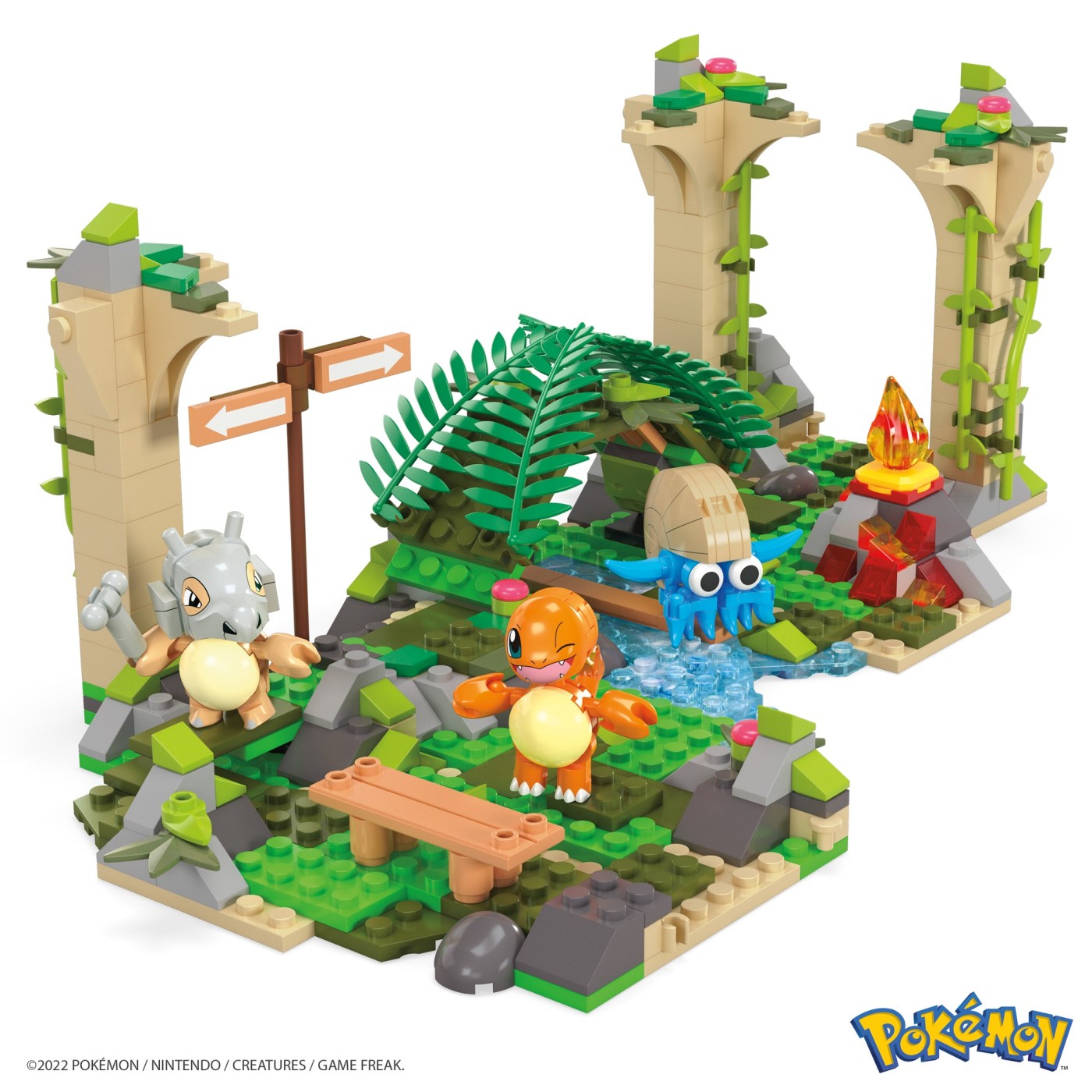 Set construcție Pokémon Mega Construx Ruinele Junglei, 464 piese