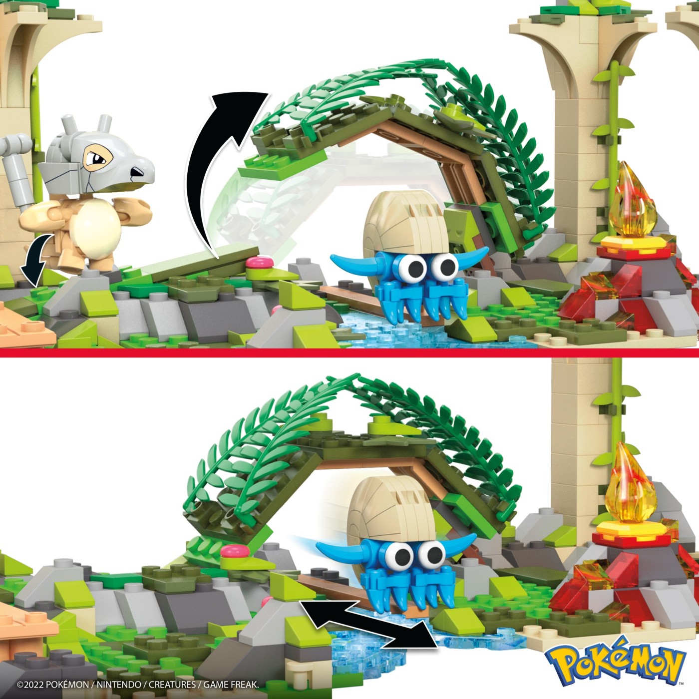 Set construcție Pokémon Mega Construx Ruinele Junglei, 464 piese