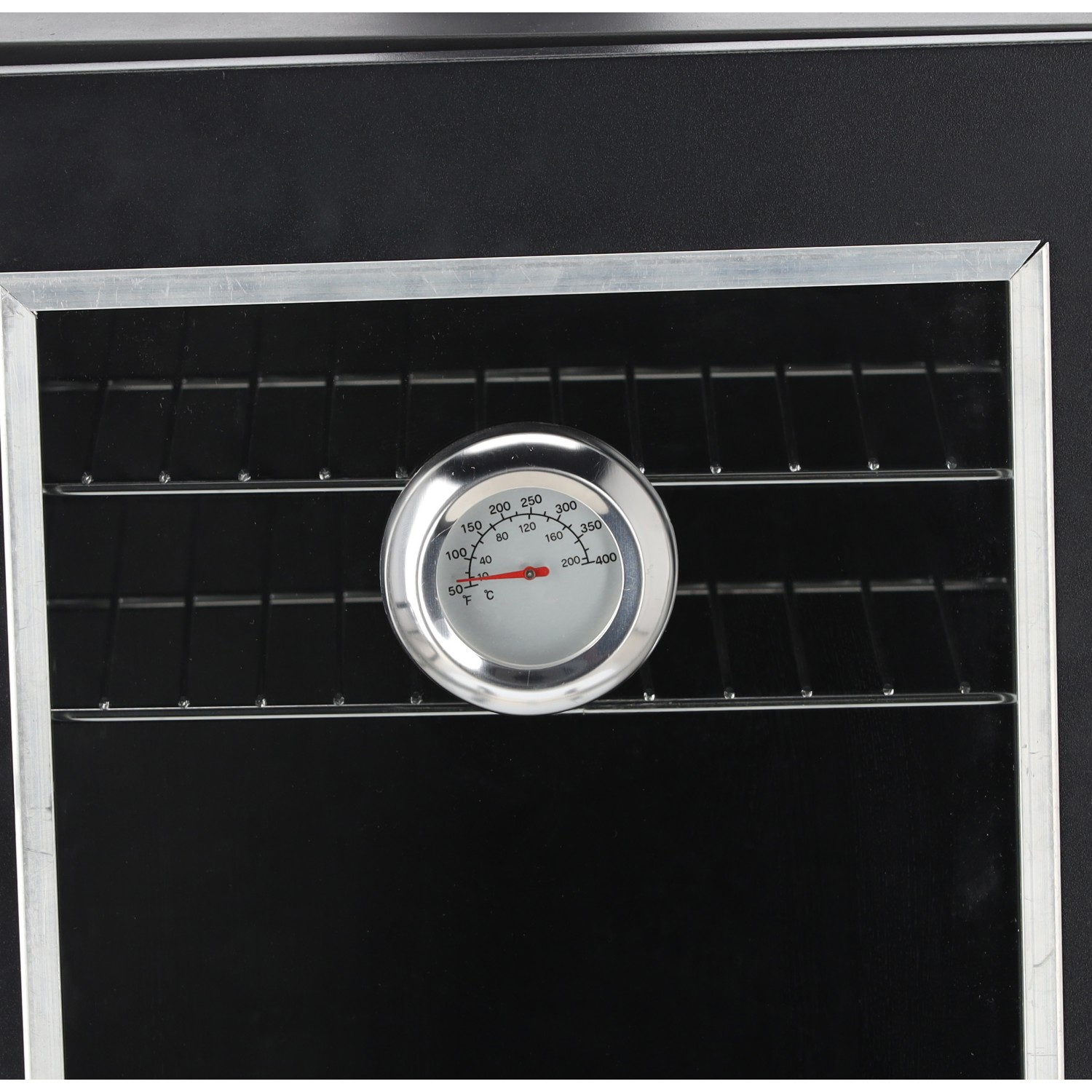 Afumatoare pentru gradina cu termometru si 3 gratare, 60x55x103 cm, negru Household NewTrend