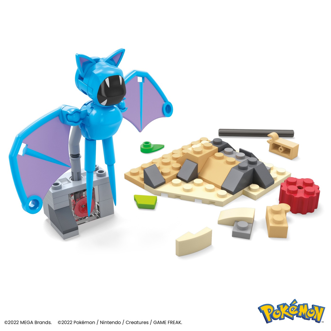 POKEMON MEGA SET DE CONSTRUCTIE ZBORUL DE NOAPTE AL ZUBAT