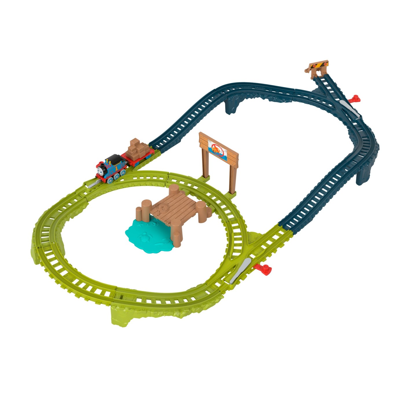 Set de joaca Thomas & Friends cu locomotiva metalica si accesorii