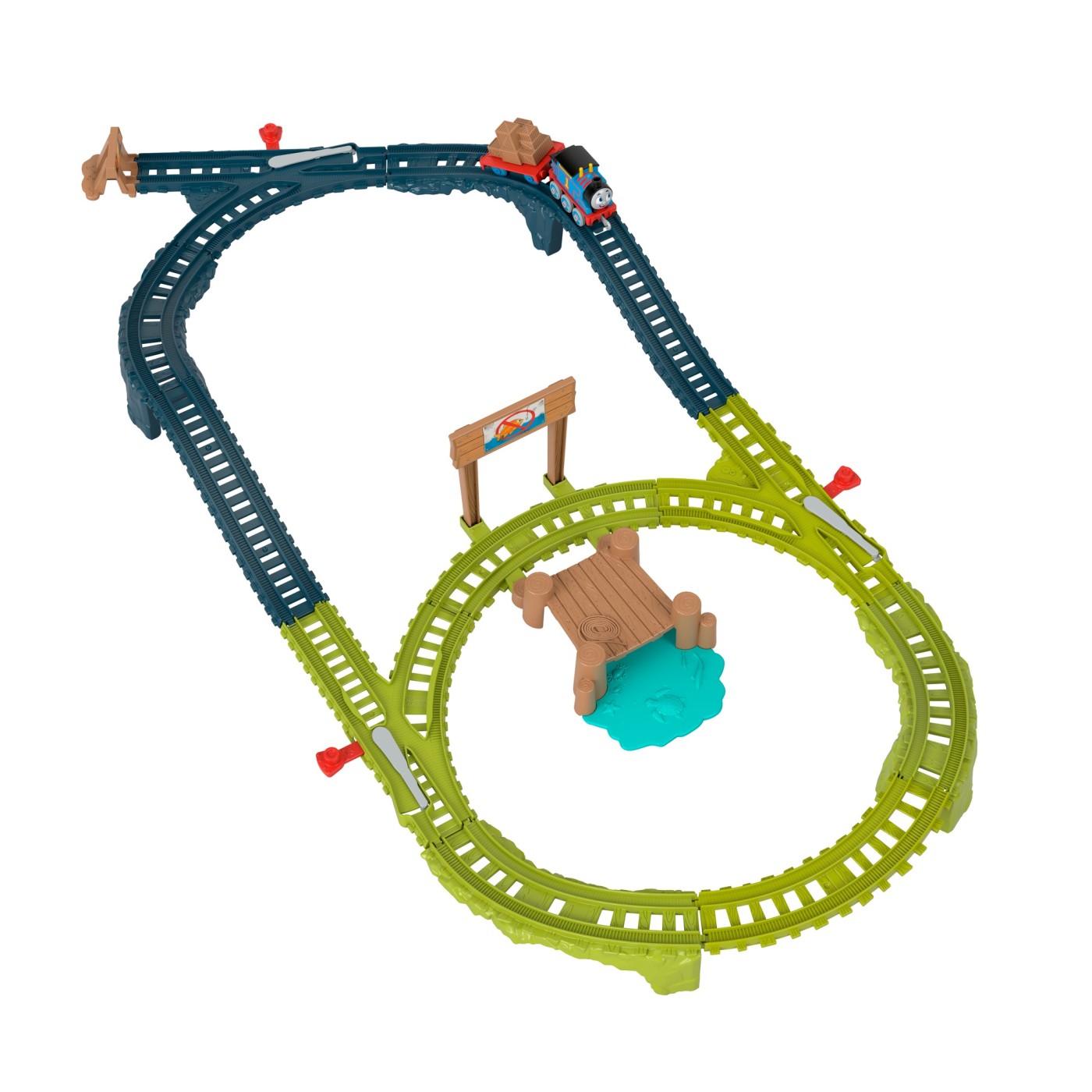 Set de joaca Thomas & Friends cu locomotiva metalica si accesorii