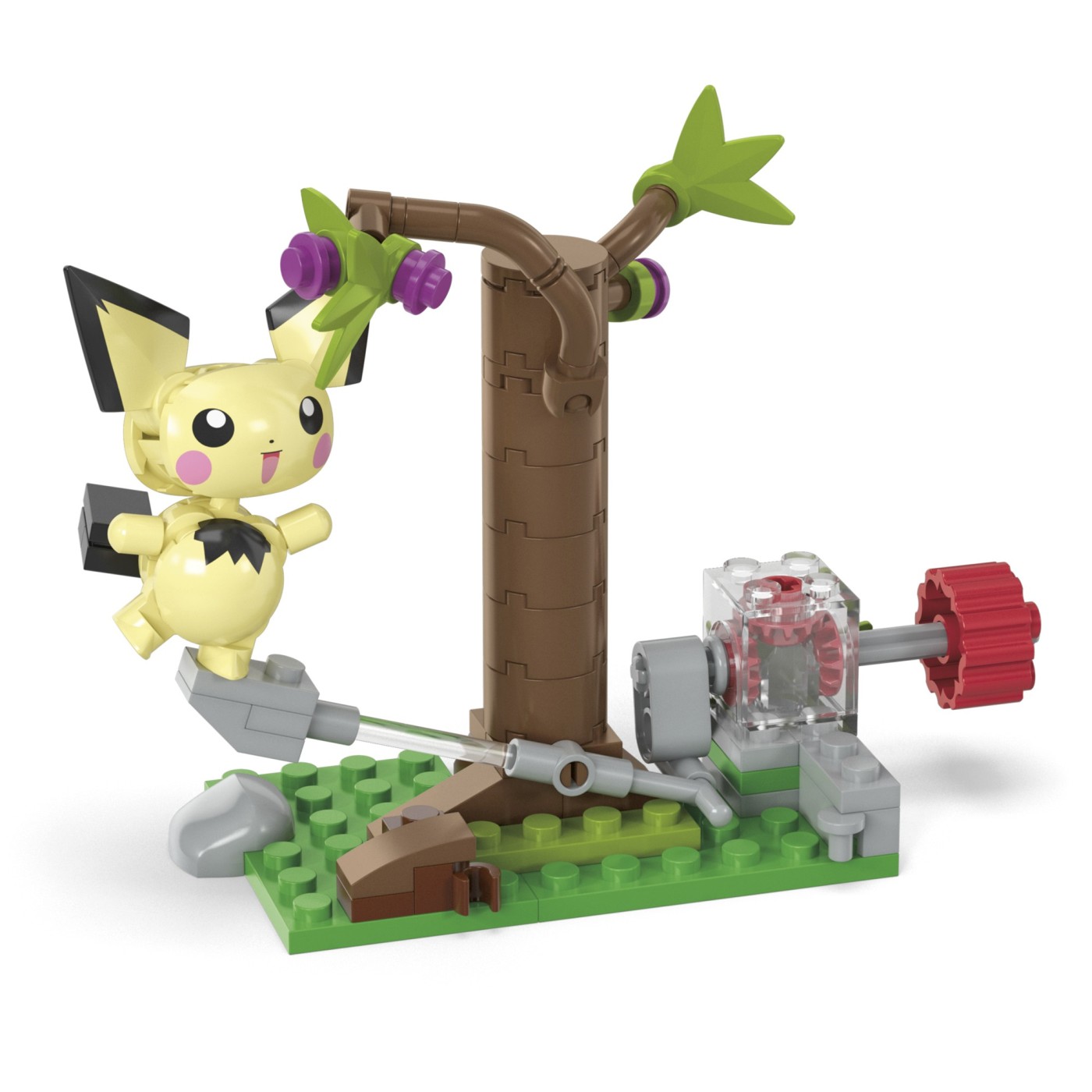 Set de construcție MEGA Pokémon Pichu în pădure, 84 piese