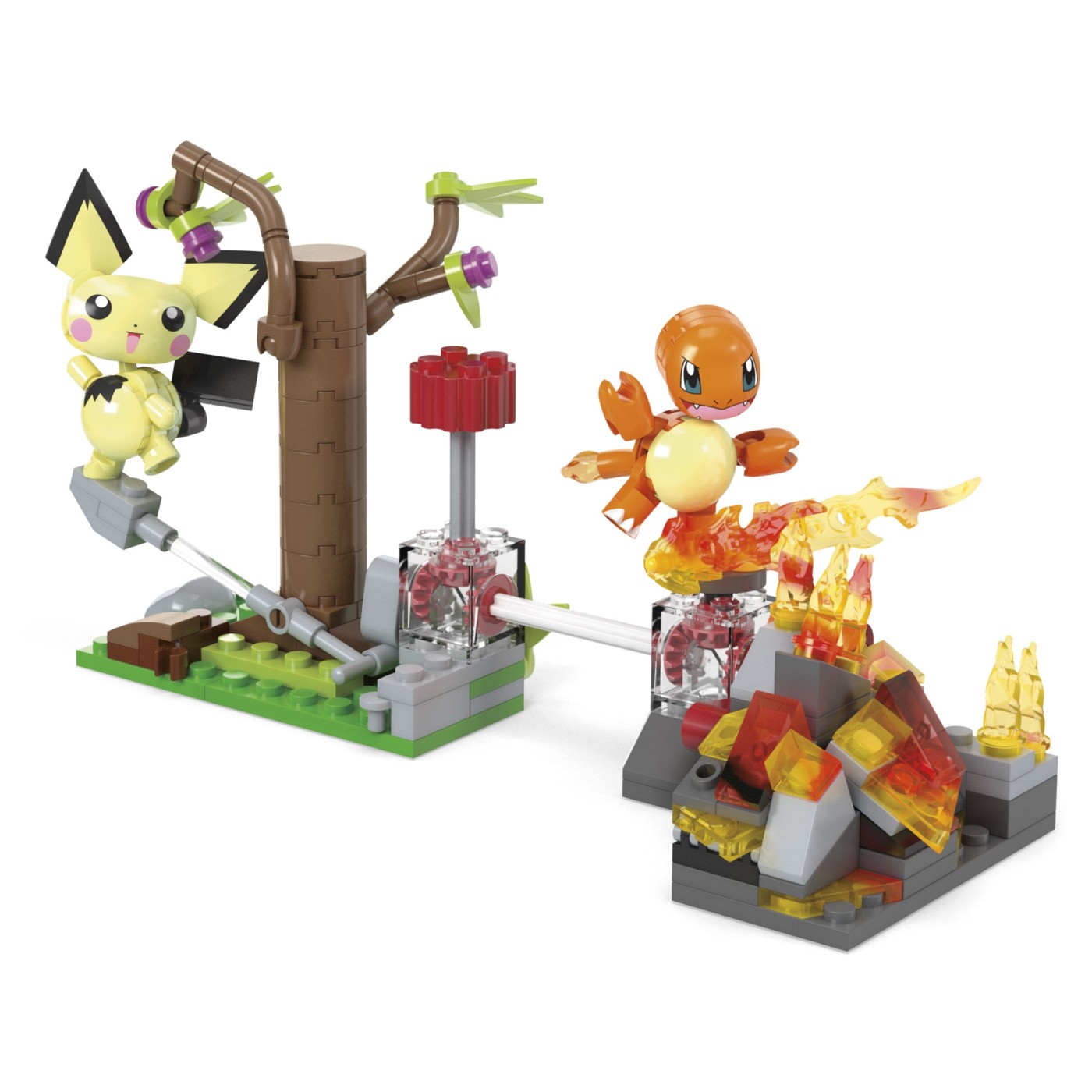 Set de construcție MEGA Pokémon Pichu în pădure, 84 piese