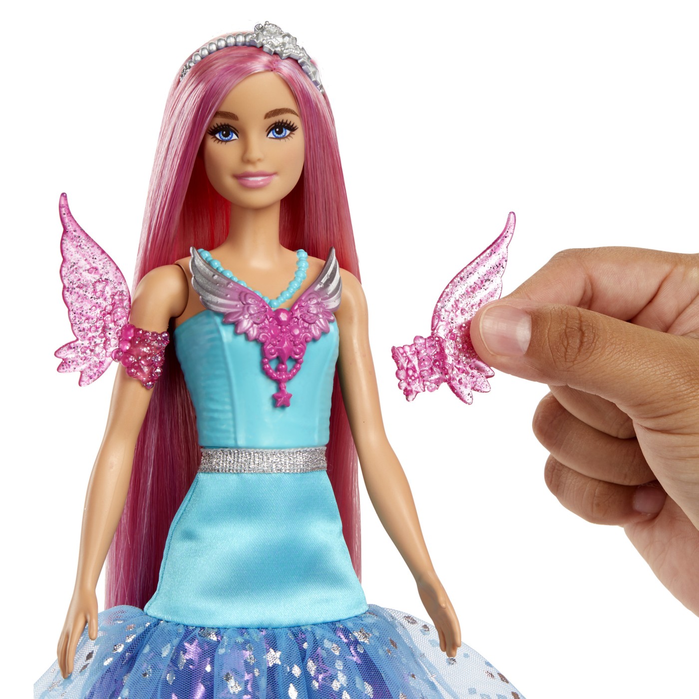 Papusa Barbie Zana A Touch of Magic cu accesorii si animale fantastice