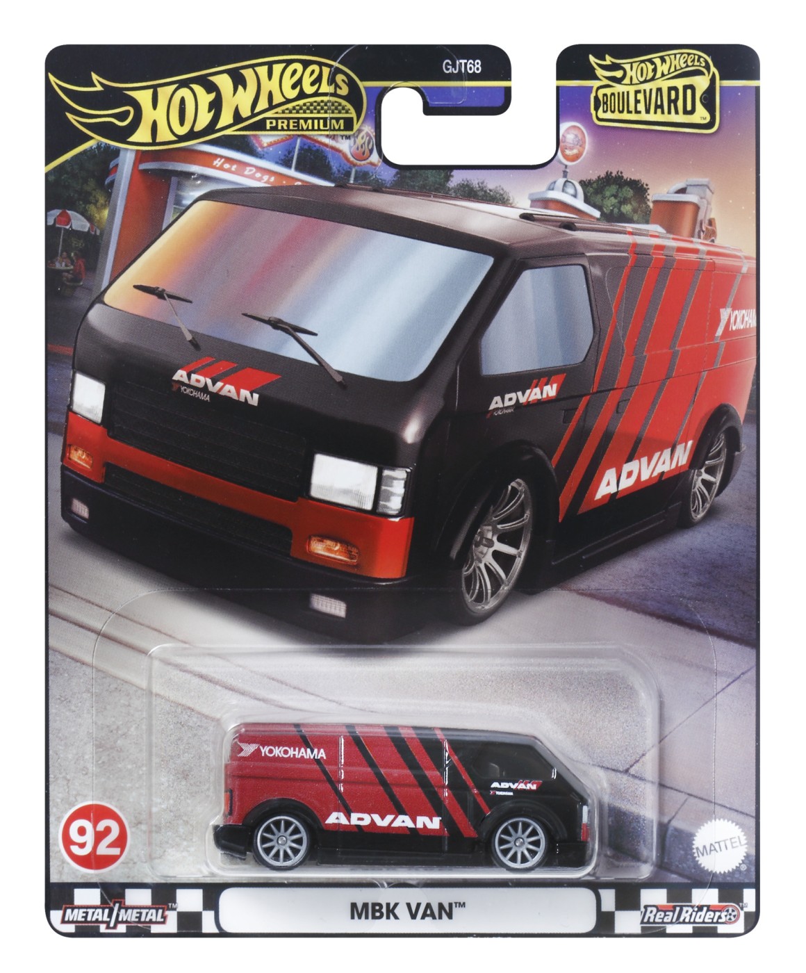 Masinuta metalica Hot Wheels Premium Boulevard MBK Van, scara 1:64