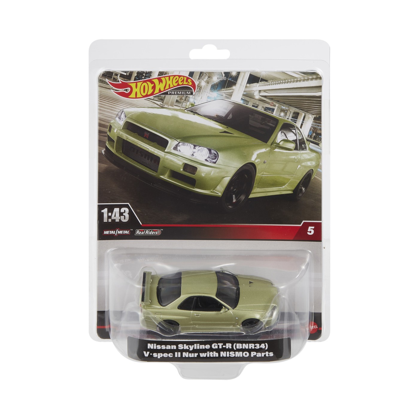 Machetă Hot Wheels Premium Nissan Skyline GT-R 1:43 din metal