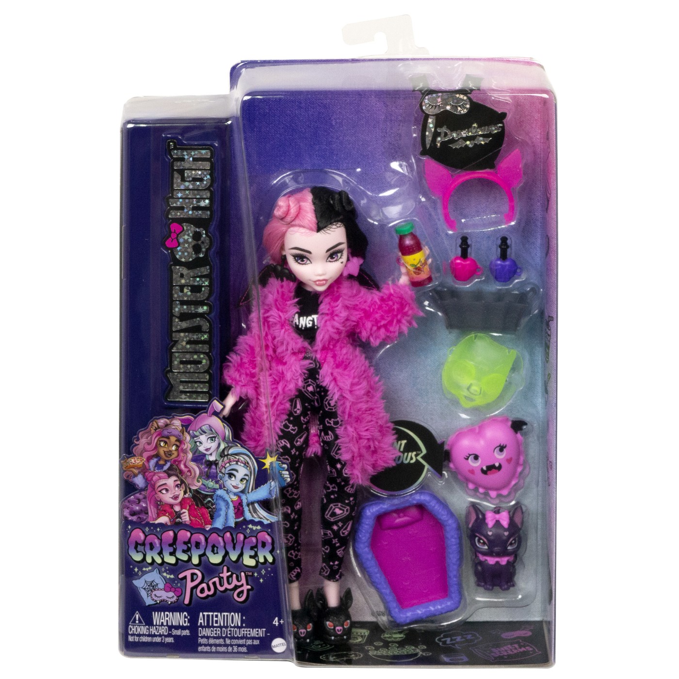 Papusa Monster High Draculaura Creepover Party cu accesorii tematice