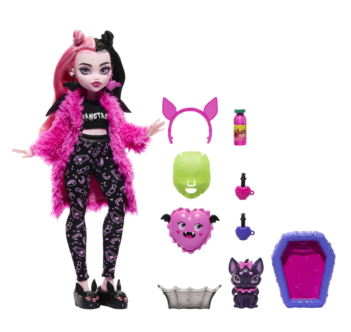 Papusa Monster High Draculaura Creepover Party cu accesorii tematice