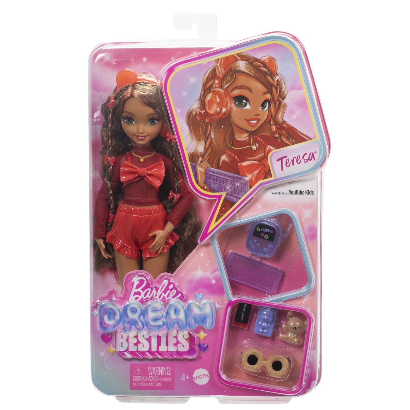 Papusa Barbie Dream Besties Teresa cu accesorii de gaming