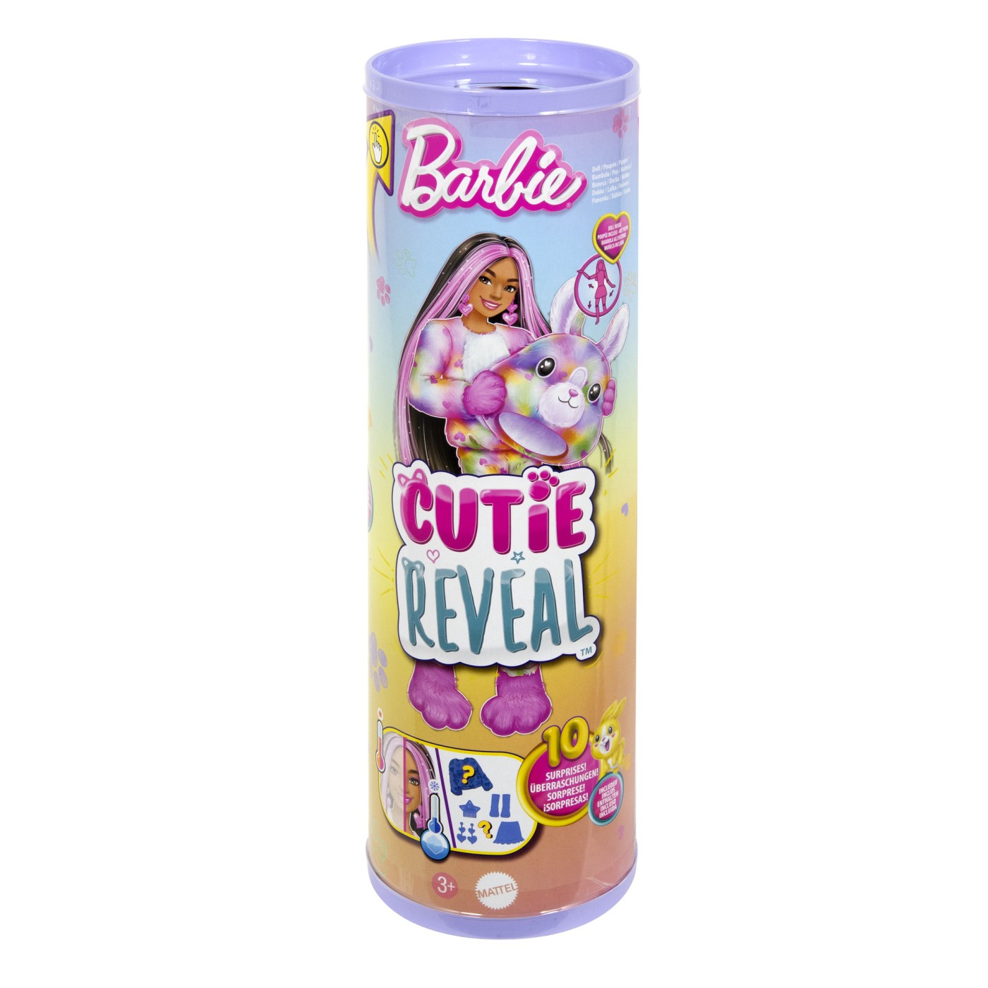 Păpușa Barbie Cutie Reveal Iepuraș cu 10 surprize și accesorii