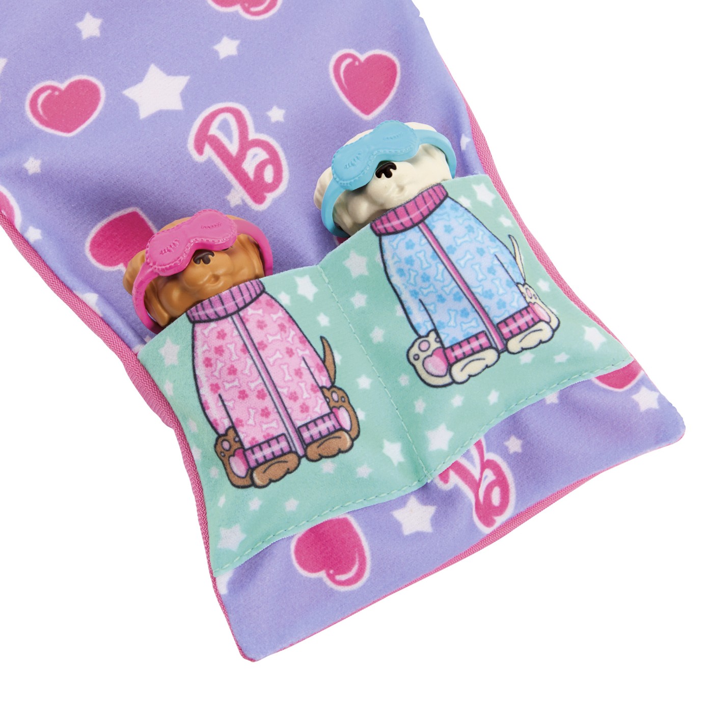 Păpușa Barbie Family set de petrecere cu 2 cățeluși Color Change