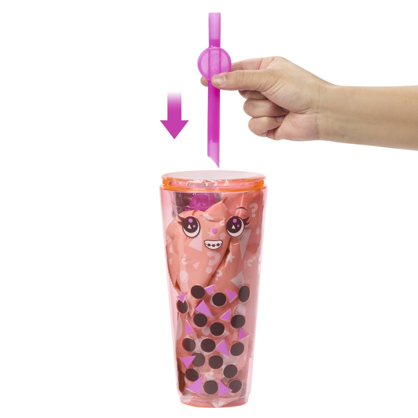 Păpușă Barbie Pop Reveal Bubble Tea Mango Mochi cu 8 surprize