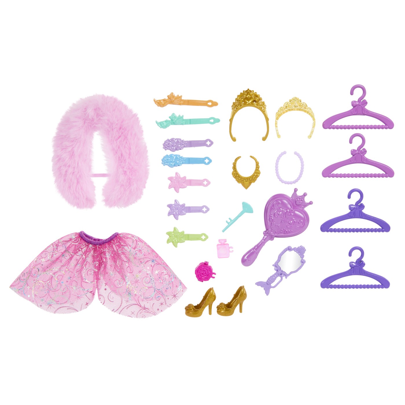 Set Disney Princess pentru pregătire de bal, 25 accesorii și joc portabil