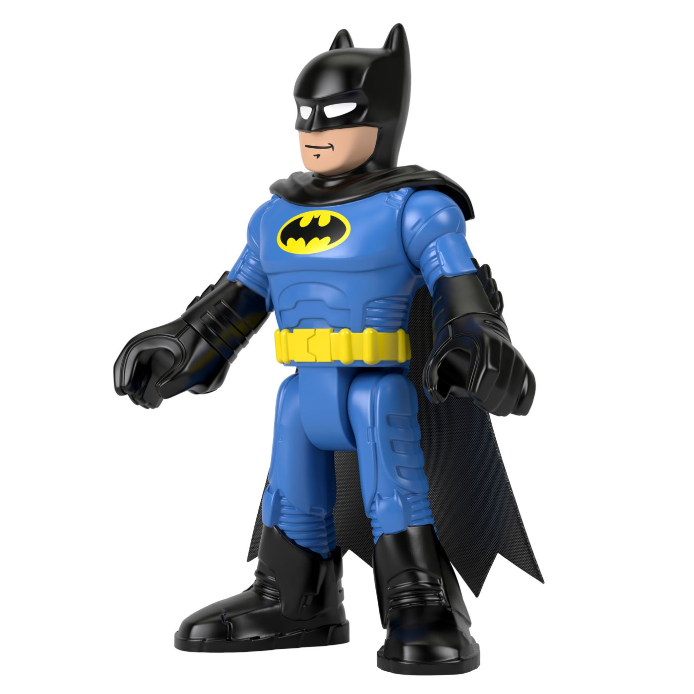 Figurina Batman XL Imaginext Fisher-Price, costum albastru, 25 cm