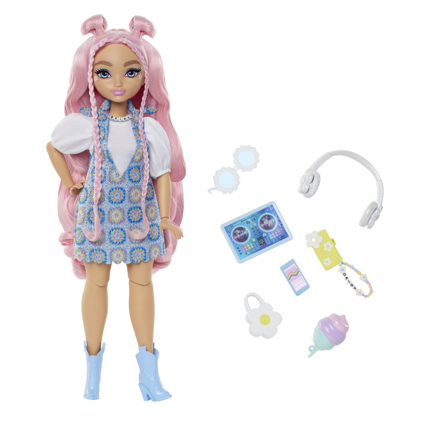 Papusa Barbie Dream Besties Daisy Jean cu 9 accesorii muzicale