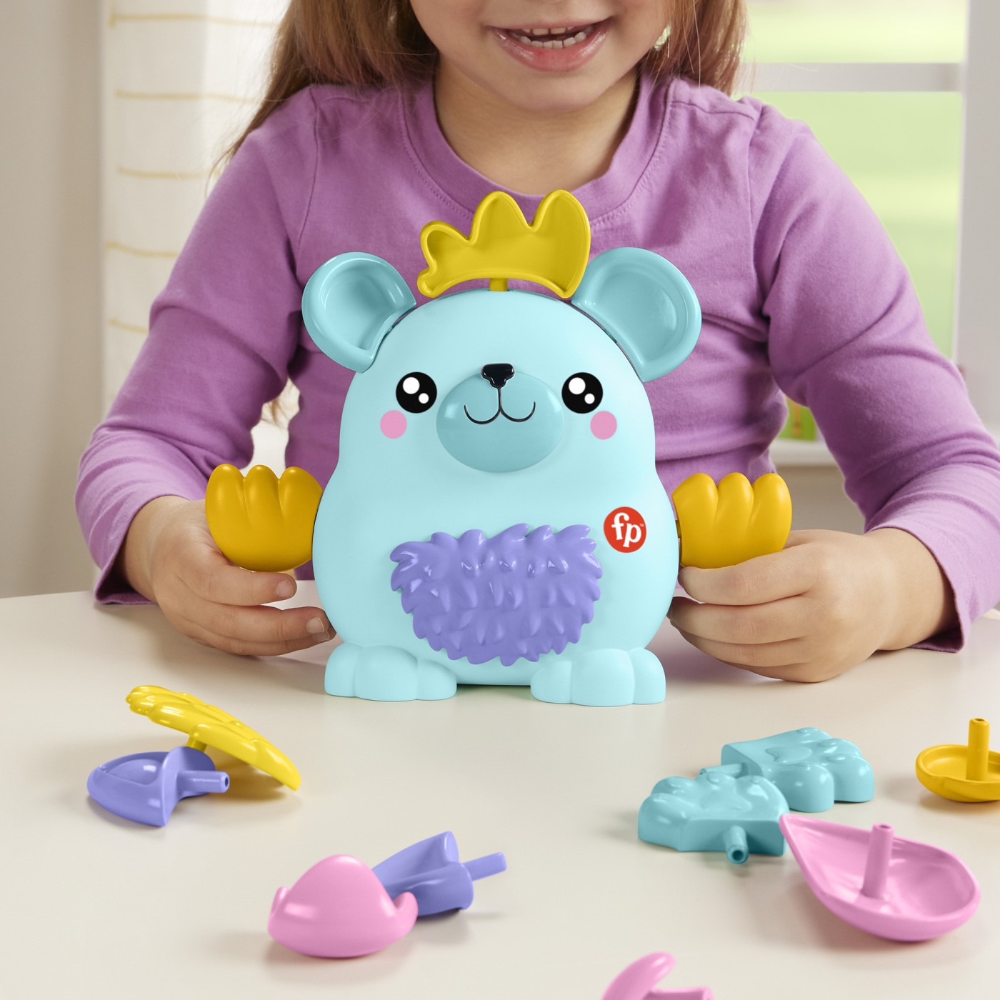 Jucarie Fisher-Price Animalute Mix & Match cu 17 piese