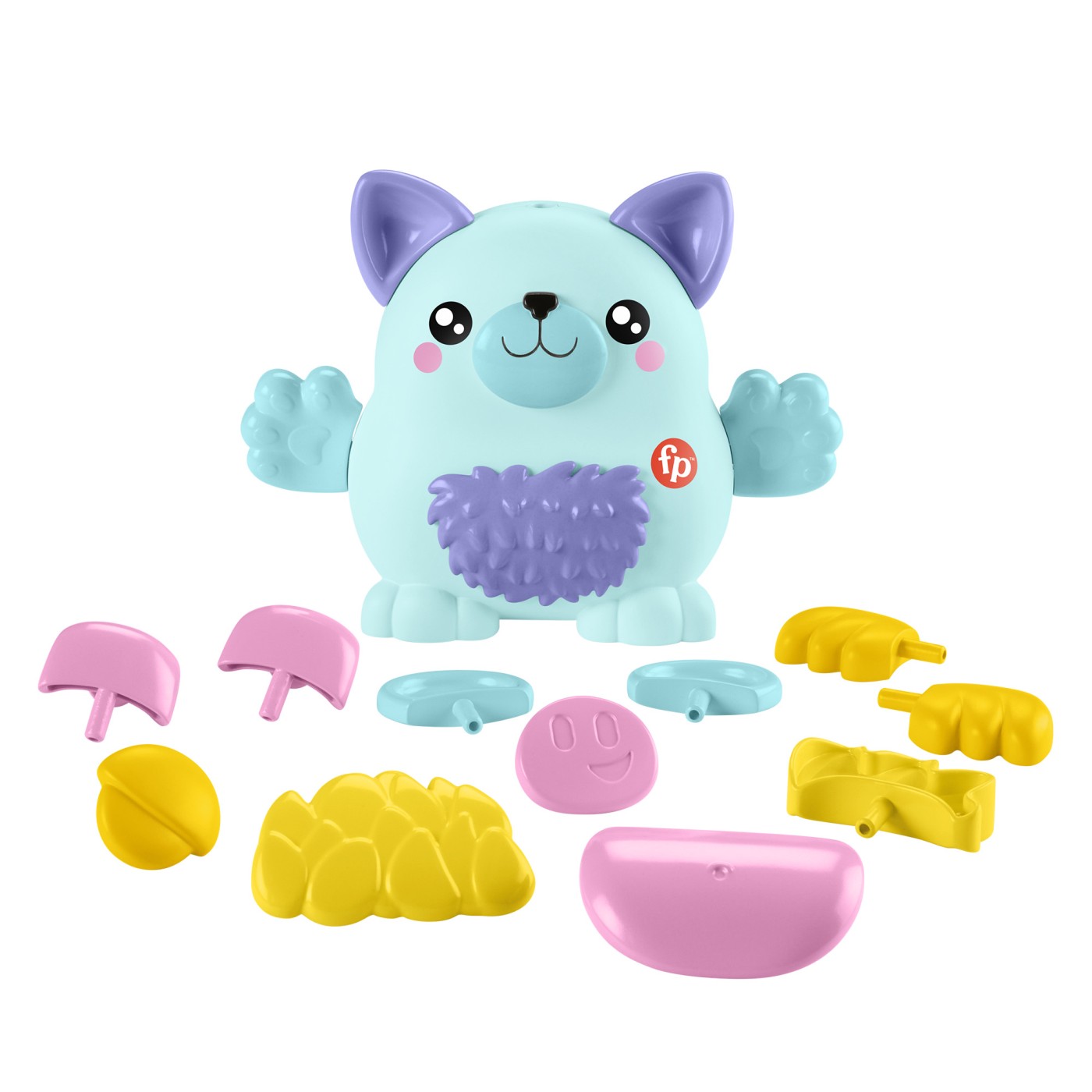 Jucarie Fisher-Price Animalute Mix & Match cu 17 piese