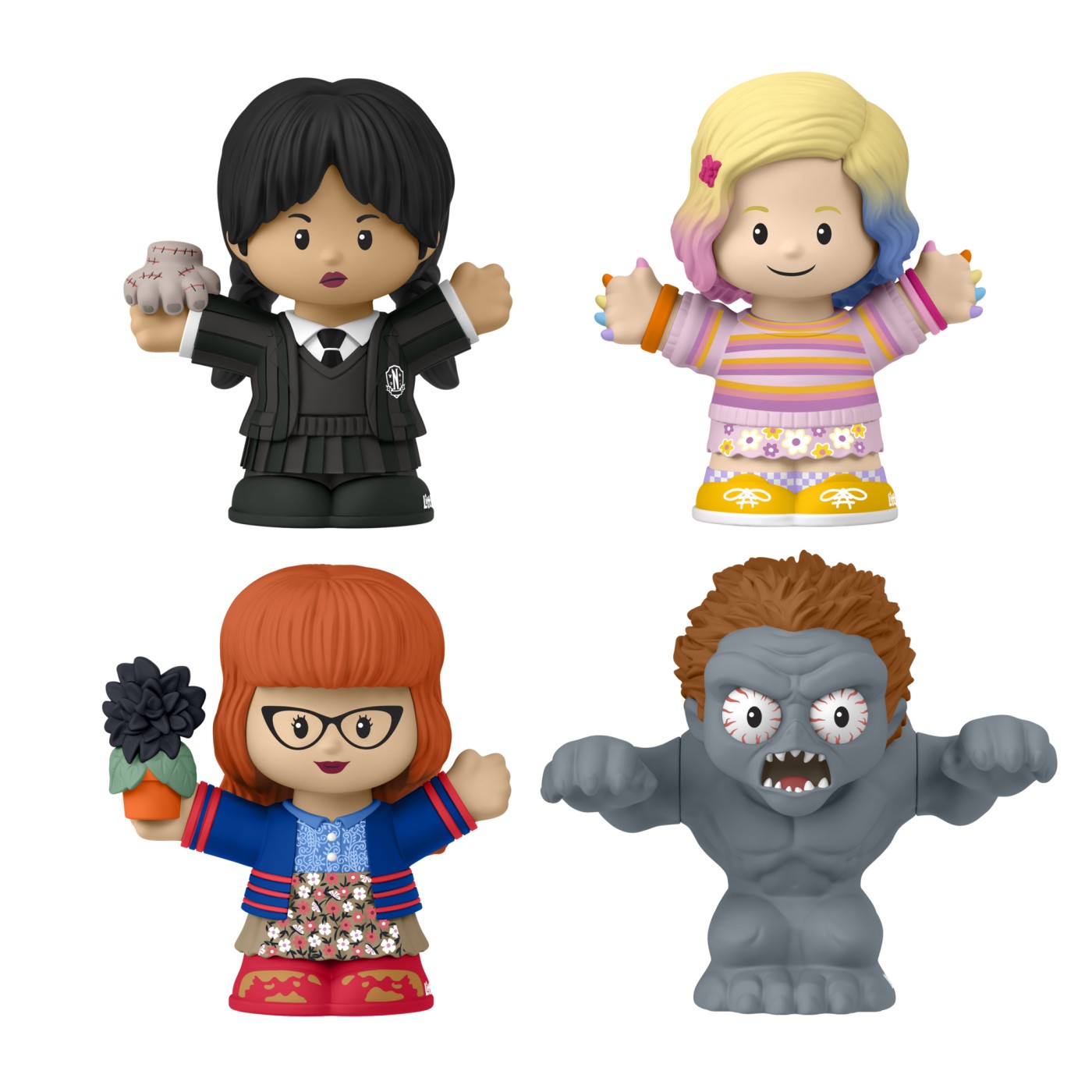Set 4 figurine Wednesday Little People Collector pentru colectionari