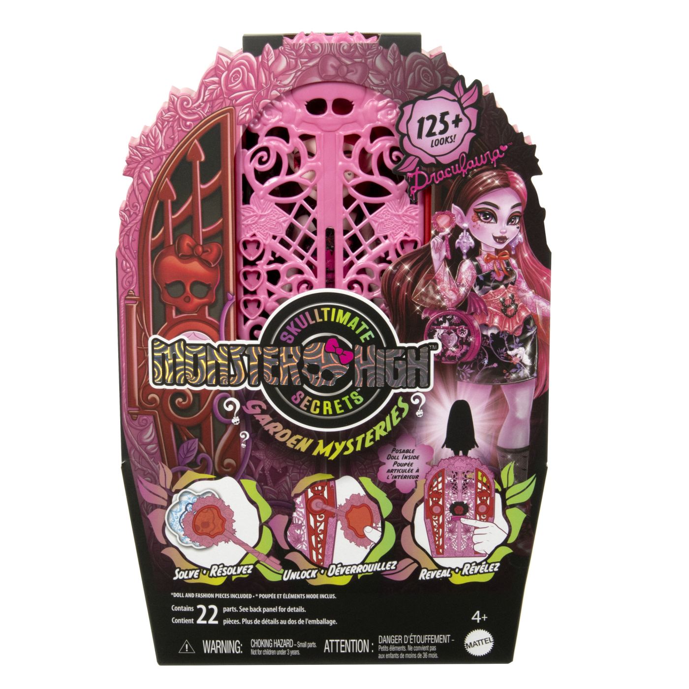Papusa Monster High Draculaura Skulltimate Secrets Garden Mysteries