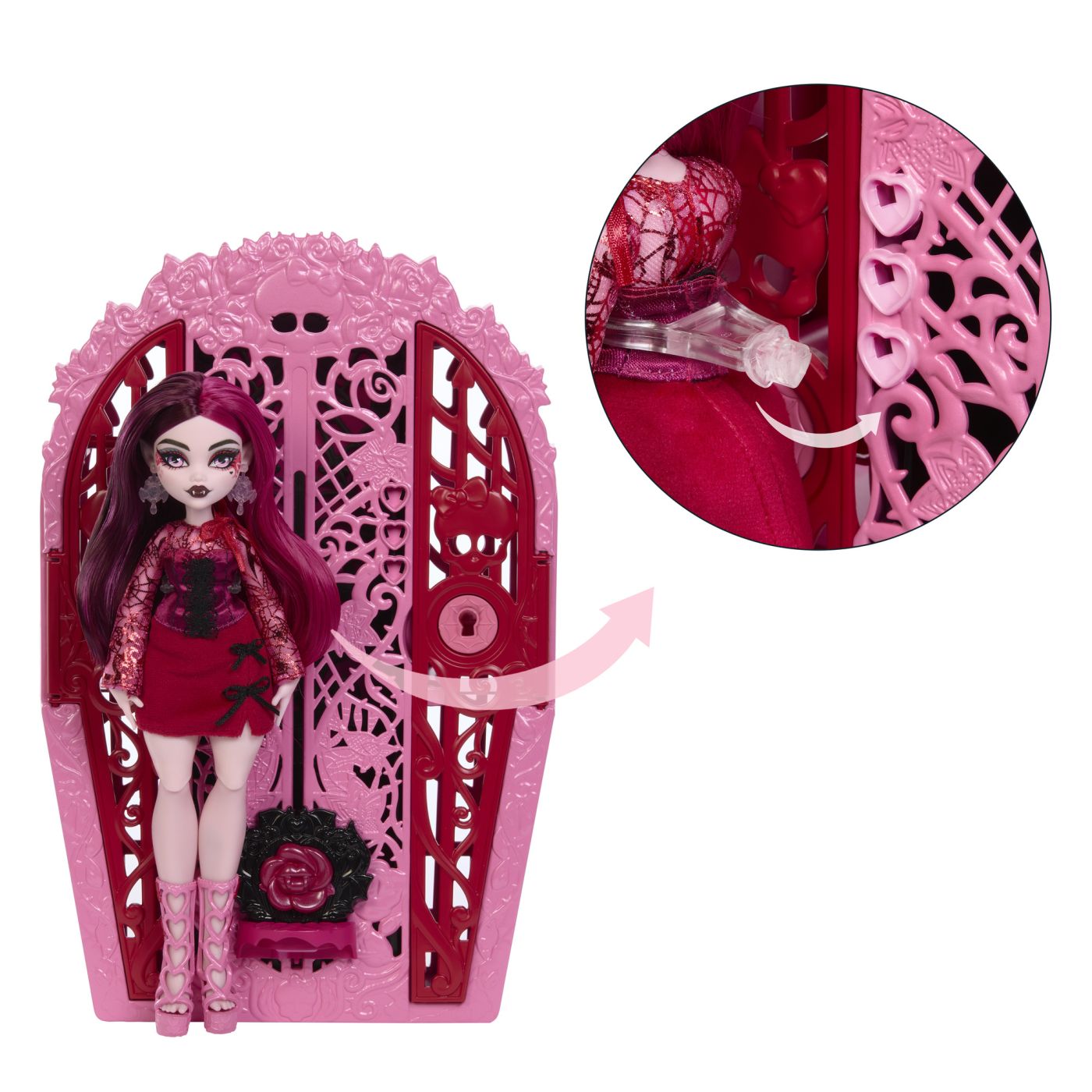 Papusa Monster High Draculaura Skulltimate Secrets Garden Mysteries