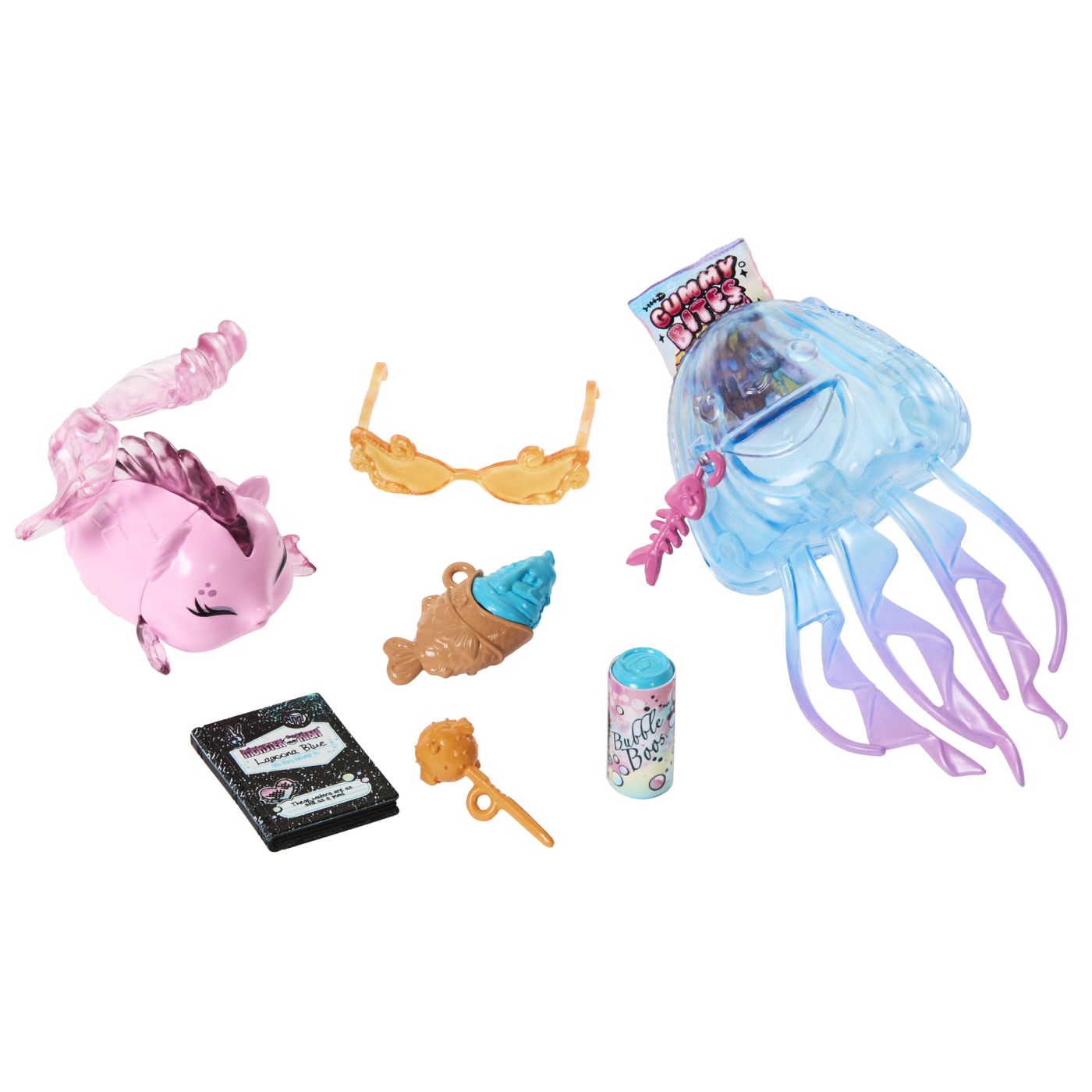 Papusa Monster High Lagoona Blue cu pestisorul Neptuna si accesorii