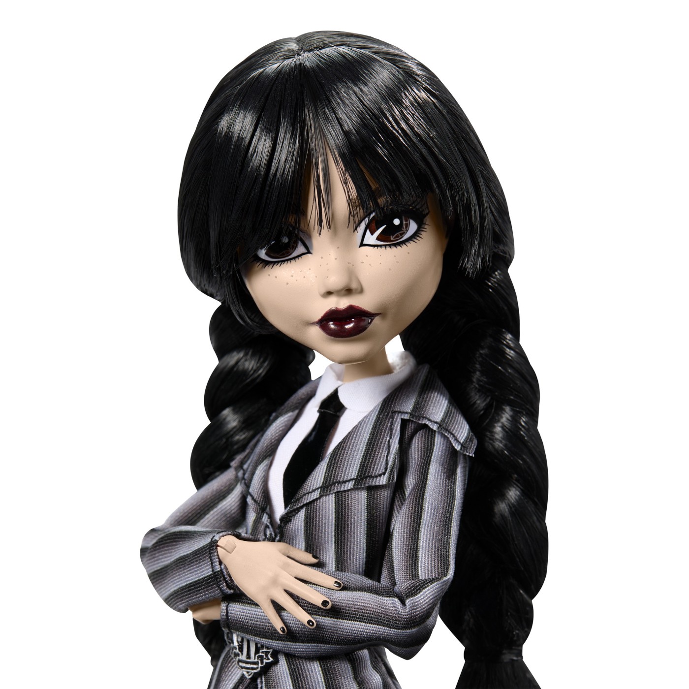 Papusa Monster High Wednesday Addams cu Thing si accesorii Mattel