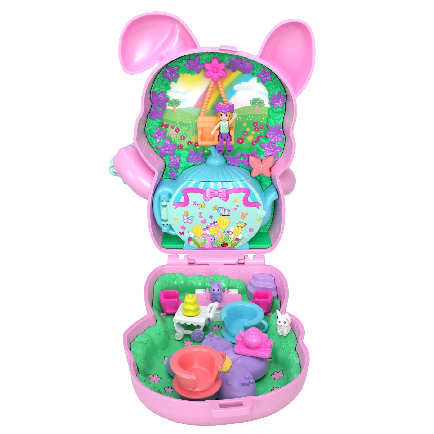 Polly Pocket gentuță animaluț iepuraș la petrecere cu accesorii