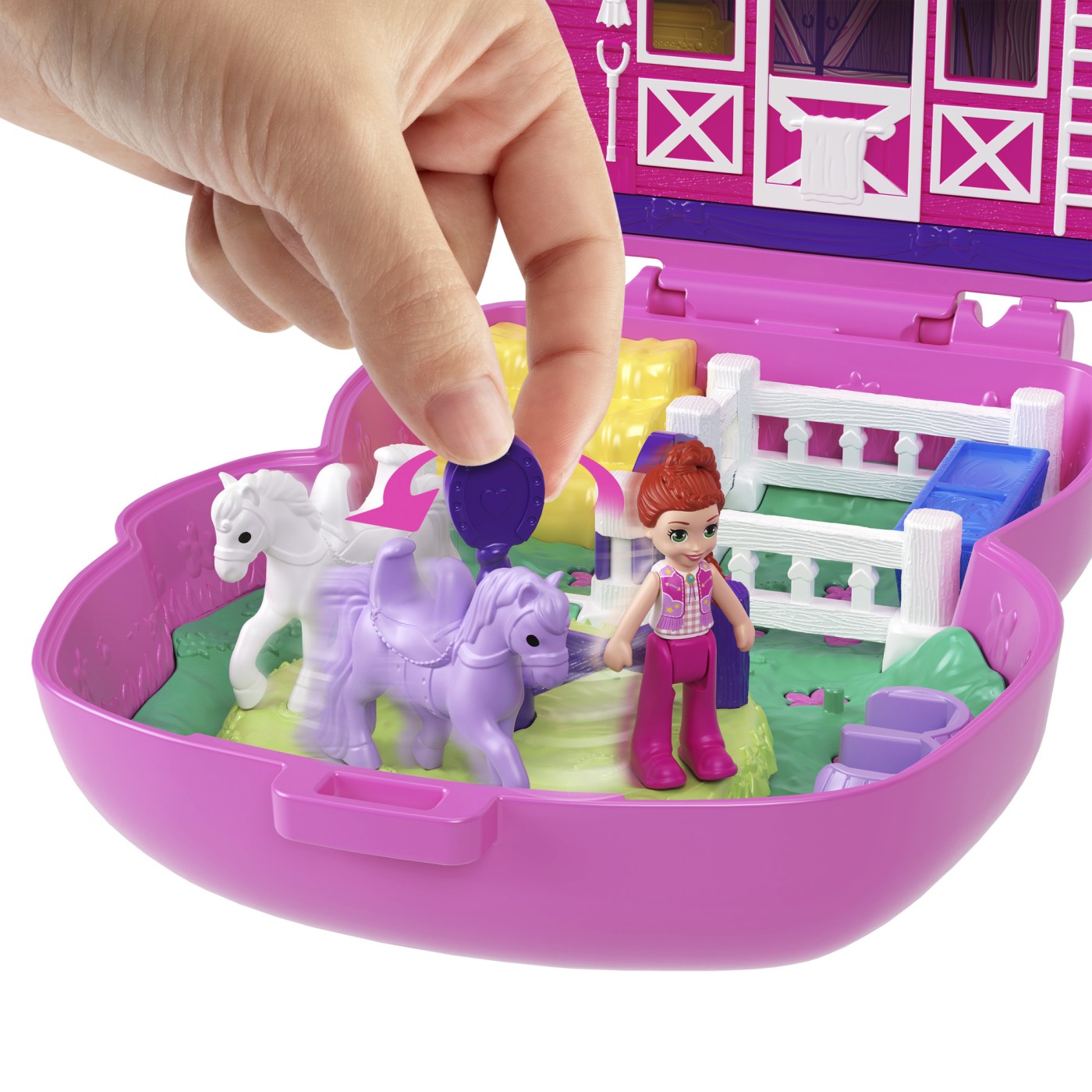 Polly Pocket gentuță ponei la rodeo cu păpușă și accesorii