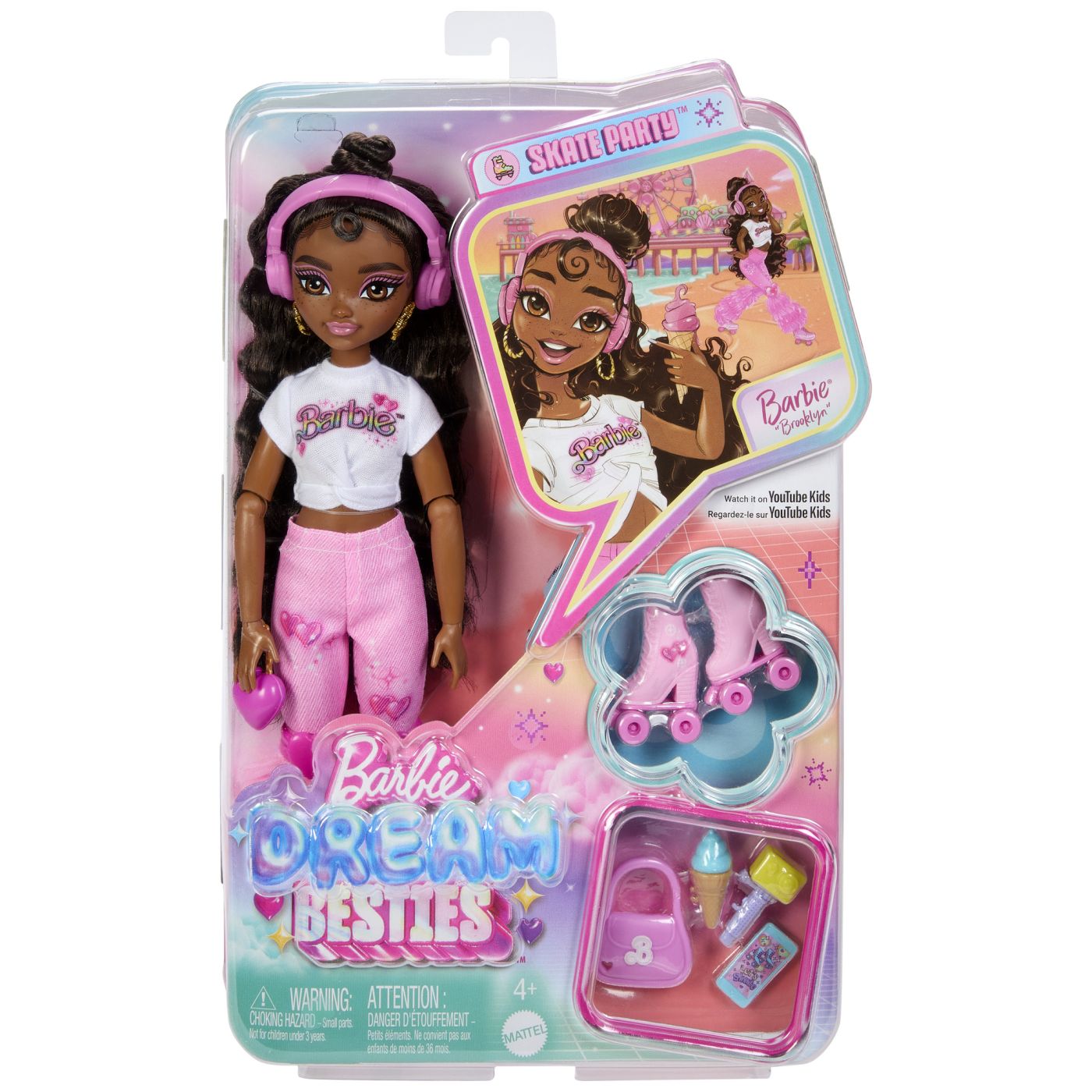 Păpușă Barbie Dream Besties Brooklyn Petrecere pe Role cu accesorii