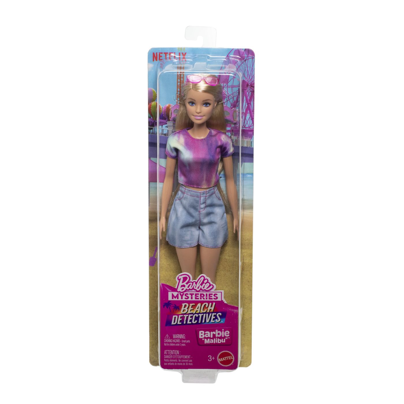 Papusa Barbie Malibu Detectivi pe Plaja, Mattel, 3+ ani