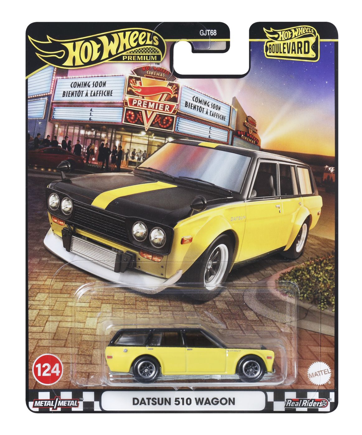 Masinuta metalica Hot Wheels Premium Boulevard Datsun 510 Wagon 1:64