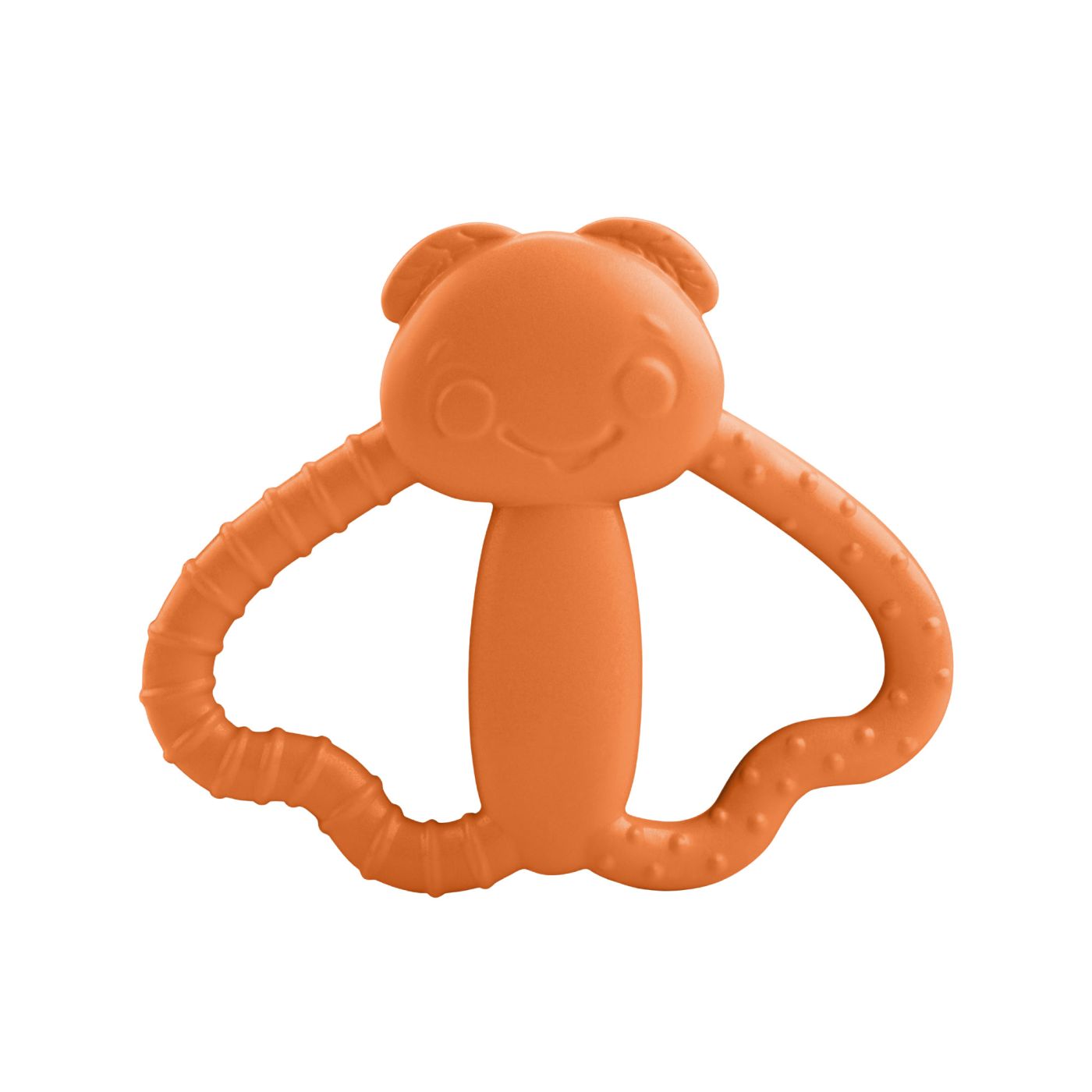 Jucărie de dentiție pentru bebeluși, gandăcel portocaliu, 3 luni+