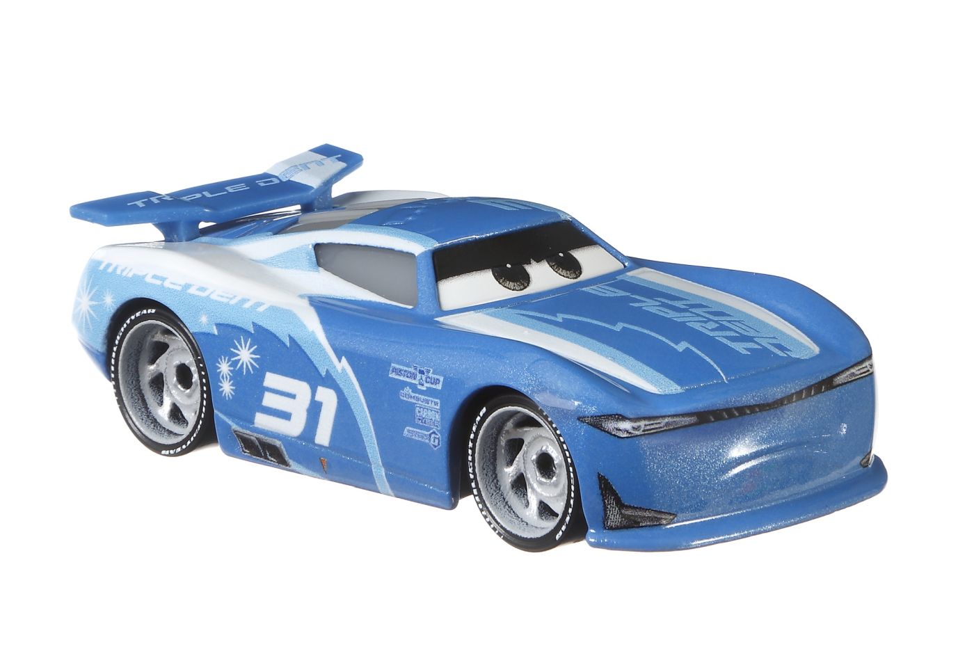 Masinuta metalica Cars 3 Cam Spinner, scara 1:55, Mattel