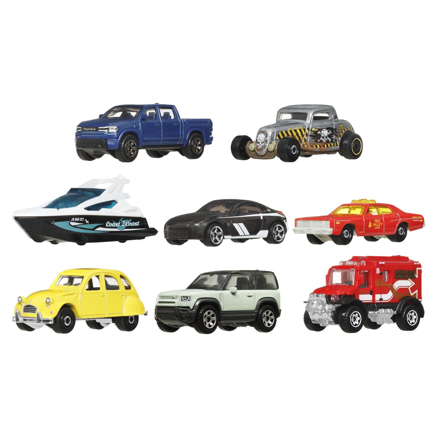 Set 8 masinute Matchbox metalice, Ford Coupe Zamac 1933 exclusiv, scara 1:64