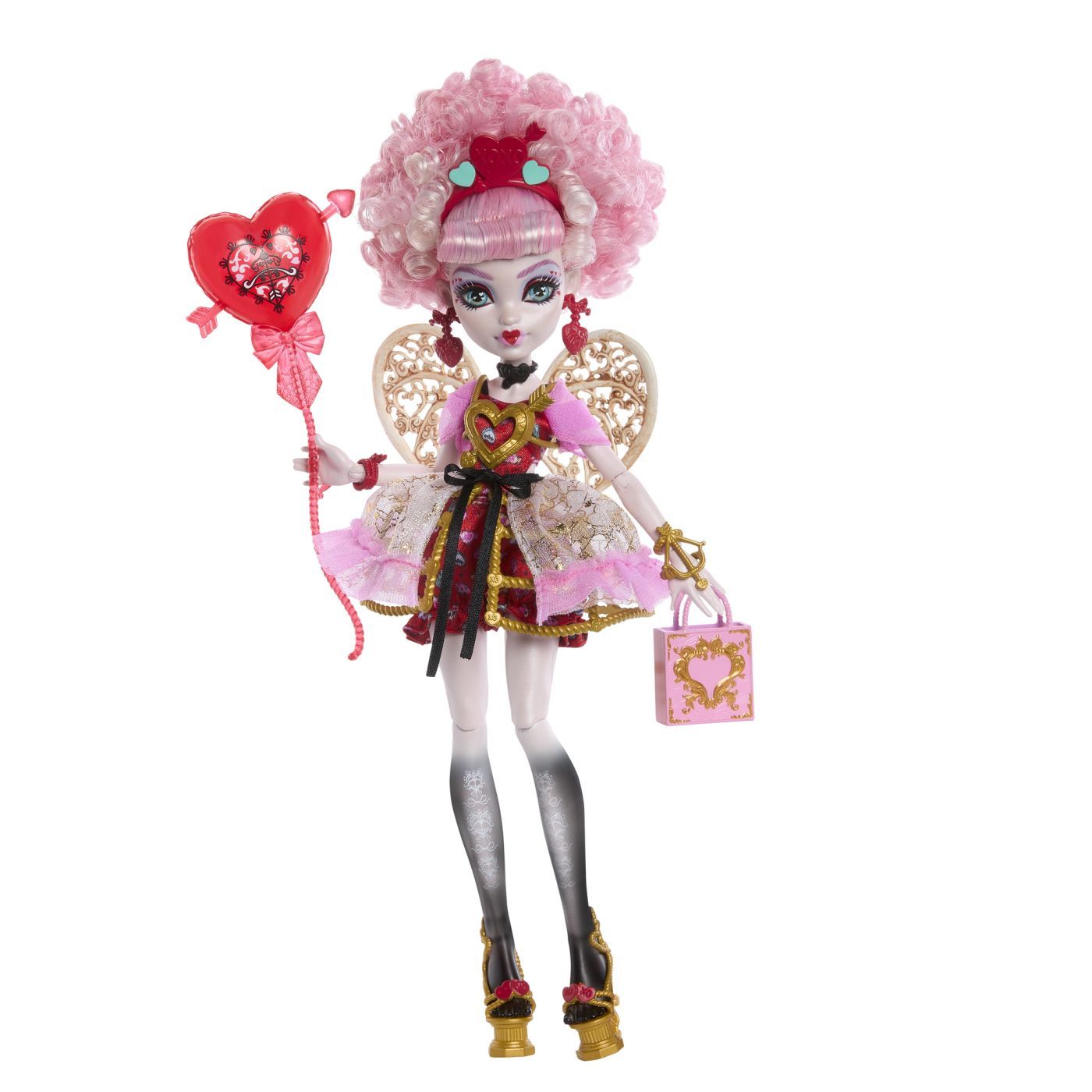 Papusa Monster High Cupid Asteria cu accesorii, Scary Sweet Birthday