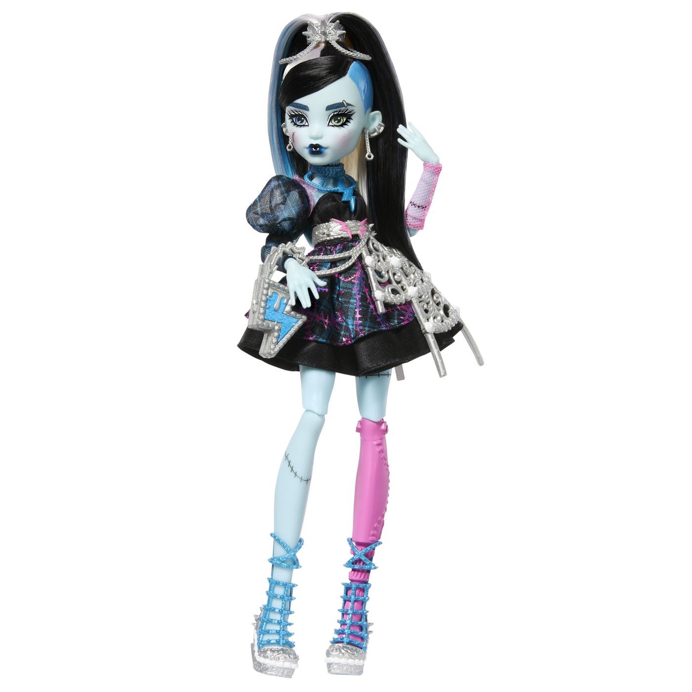 Papusa Monster High Frankie Stein aniversare cu accesorii tematice