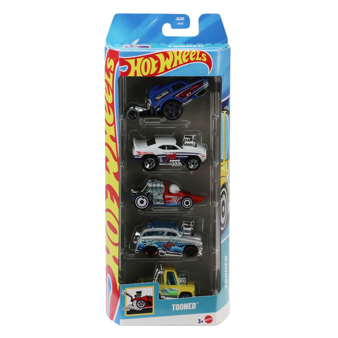 Set 5 mașinuțe Hot Wheels Tooned, multicolor, pentru copii 3+