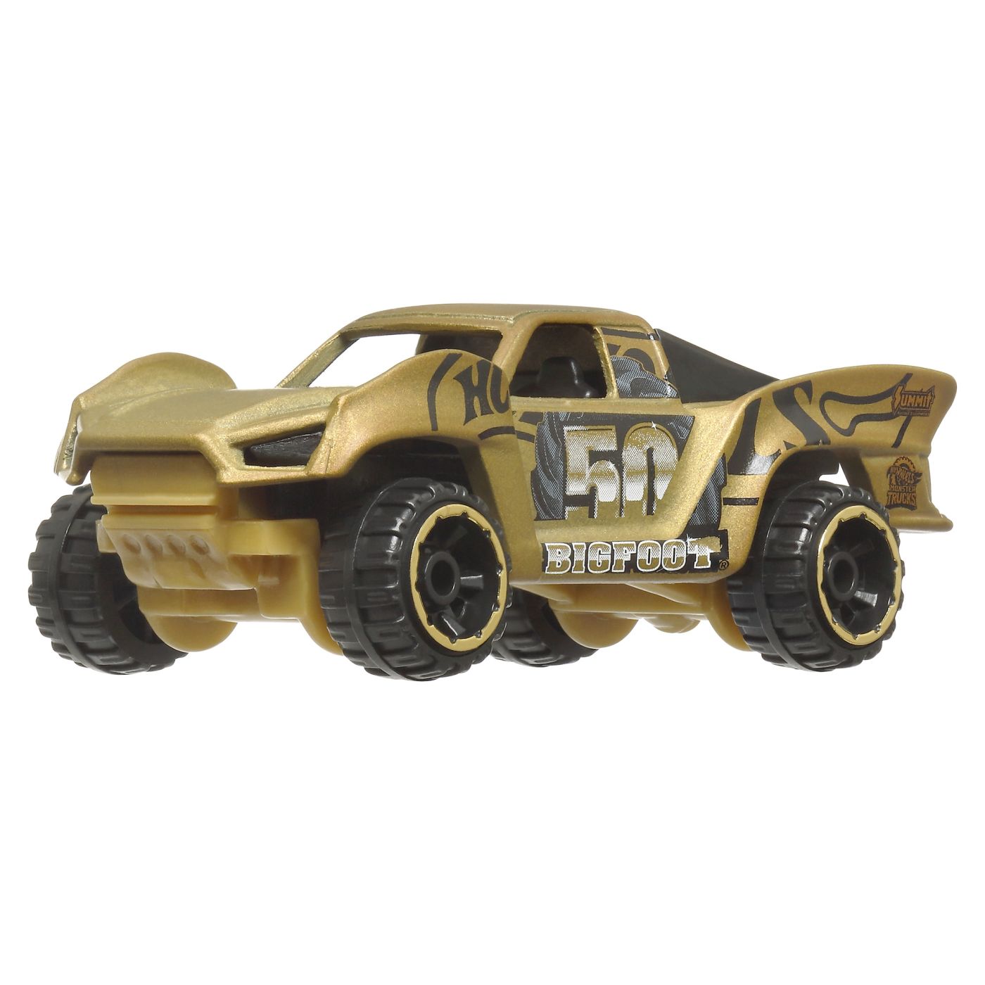 Set Hot Wheels Monster Trucks Bigfoot 50 Trophy Champions, 11 vehicule